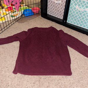 Maroon Knit Sweater